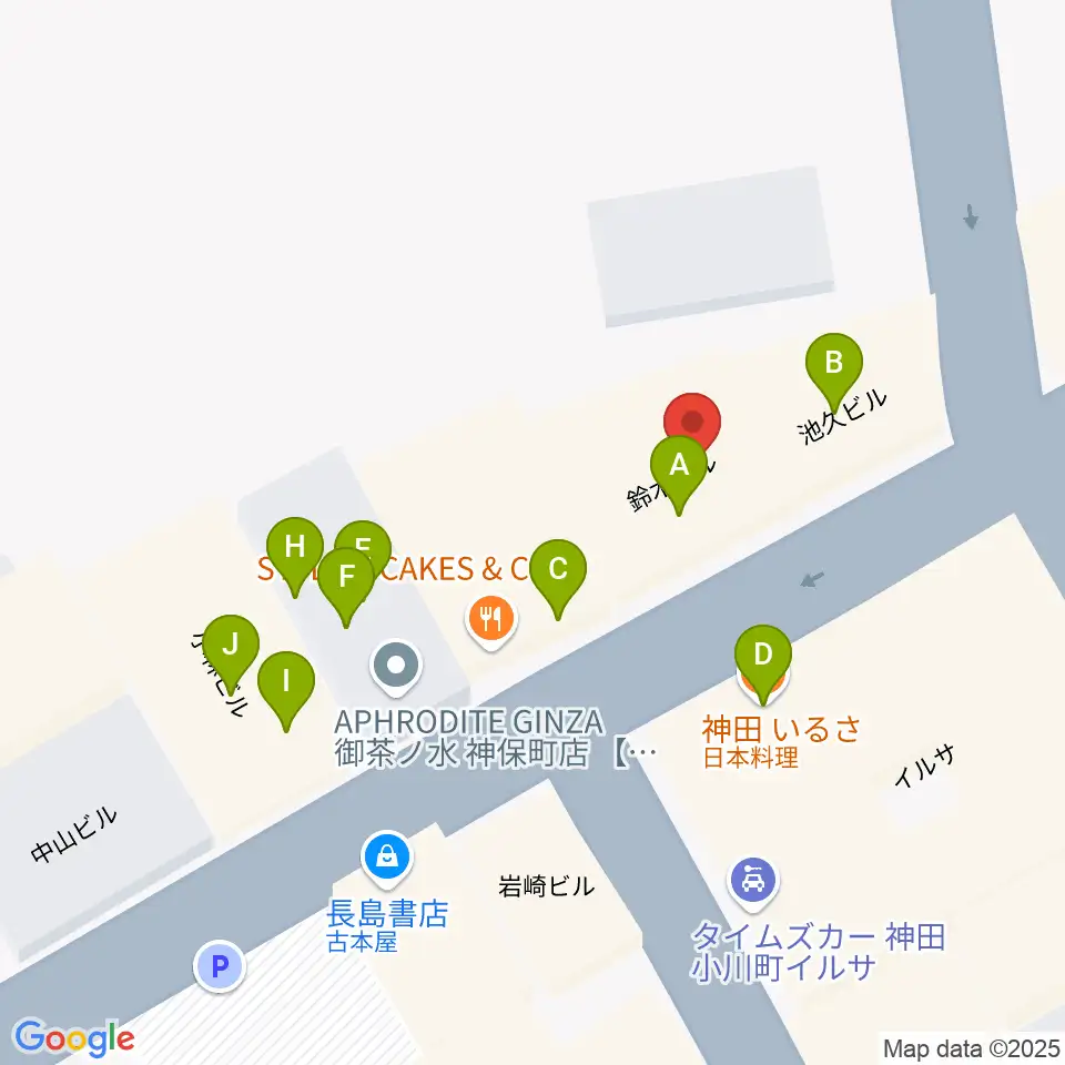 アイゼナハ音楽院周辺のファミレス・ファーストフード一覧地図