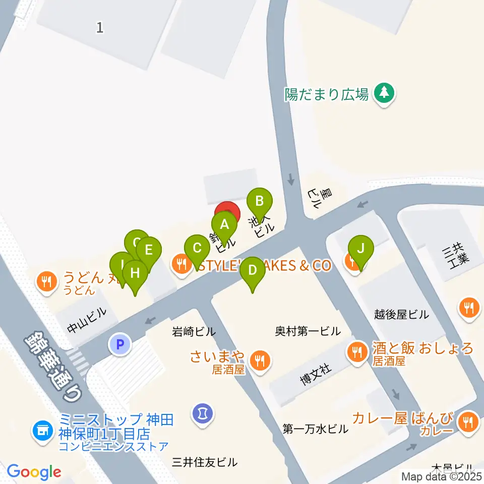 アイゼナハ音楽院周辺のファミレス・ファーストフード一覧地図