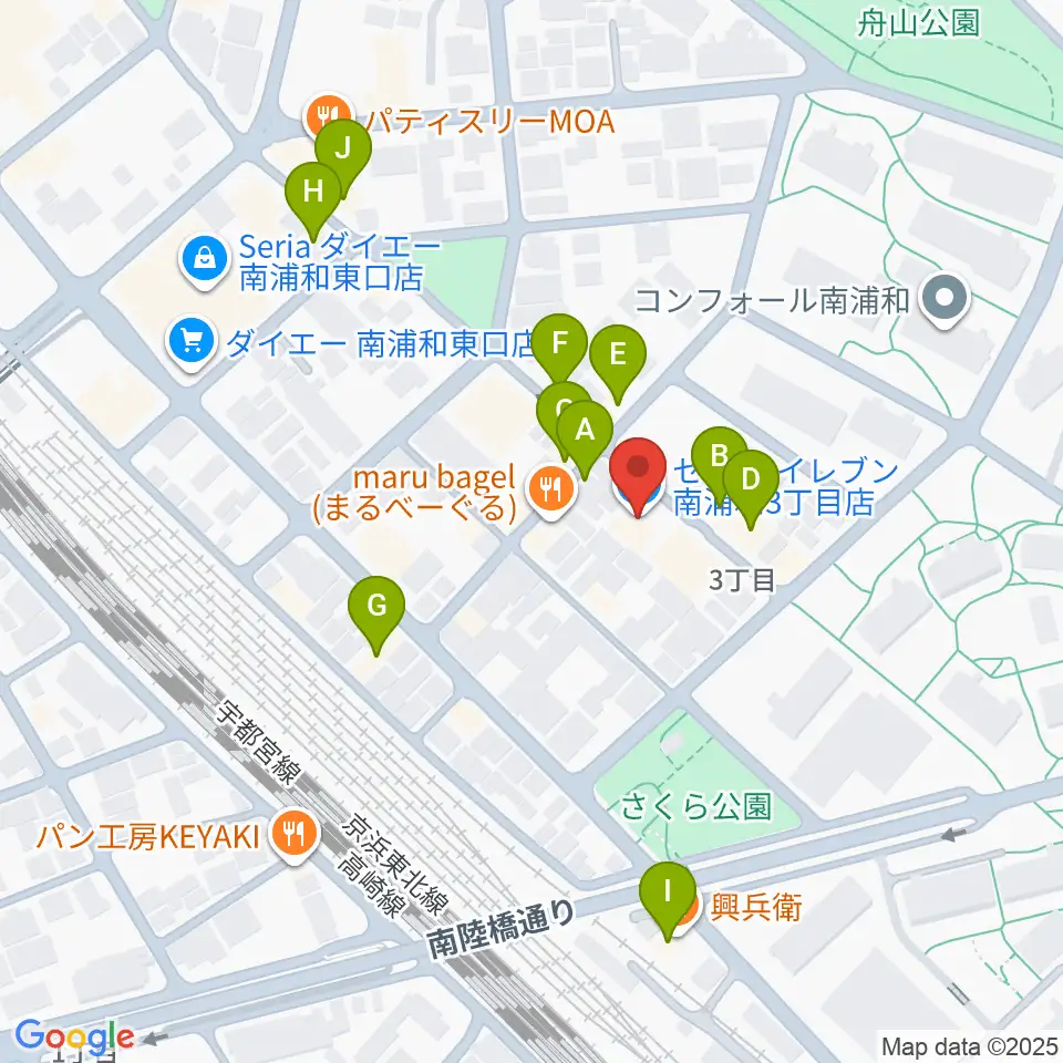 FREE SPACE ALIVE周辺のファミレス・ファーストフード一覧地図