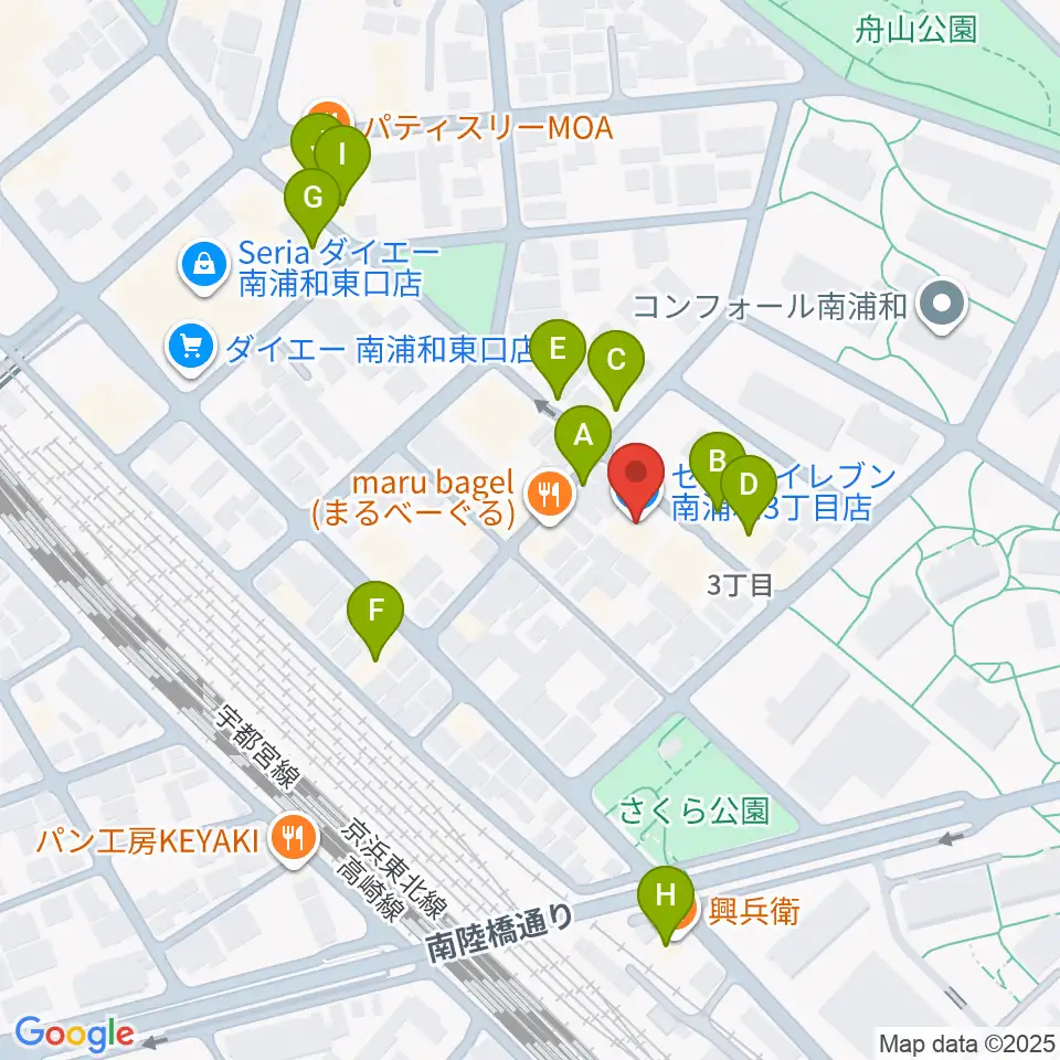 FREE SPACE ALIVE周辺のファミレス・ファーストフード一覧地図