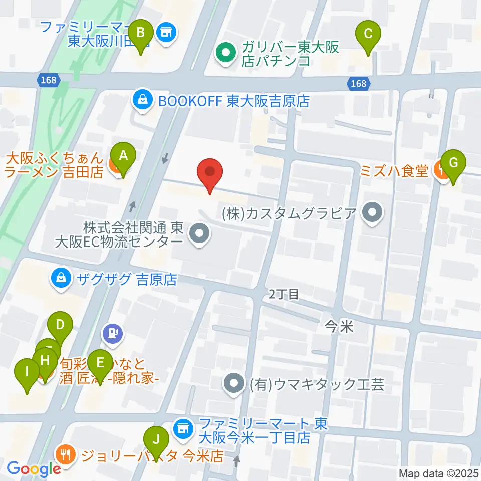 スタジオDMP周辺のファミレス・ファーストフード一覧地図