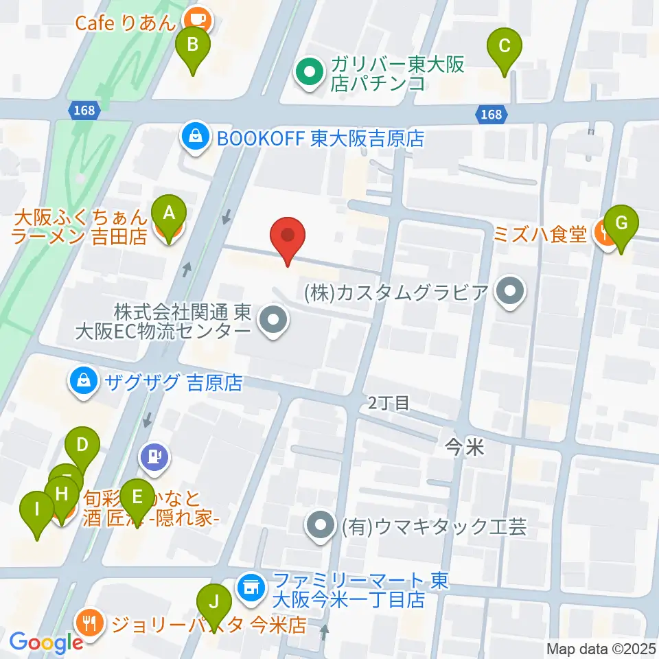 スタジオDMP周辺のファミレス・ファーストフード一覧地図