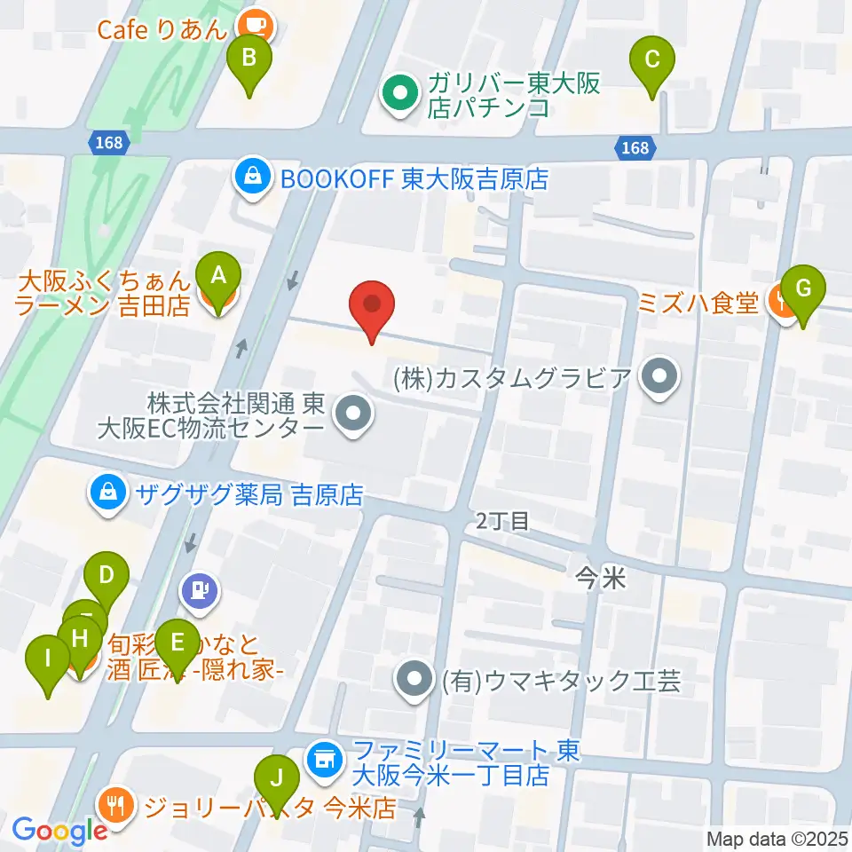 スタジオDMP周辺のファミレス・ファーストフード一覧地図