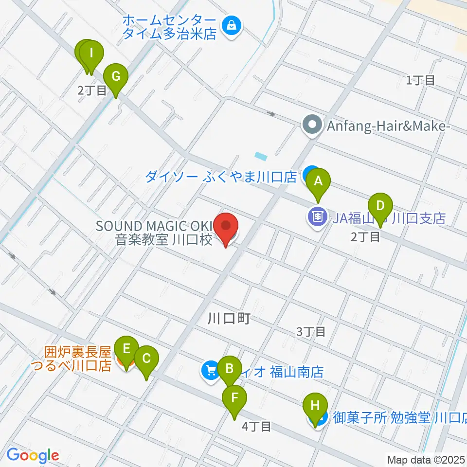 SOUND MAGIC OKI周辺のファミレス・ファーストフード一覧地図