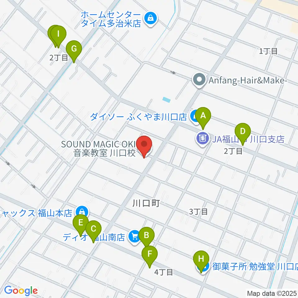 SOUND MAGIC OKI周辺のファミレス・ファーストフード一覧地図