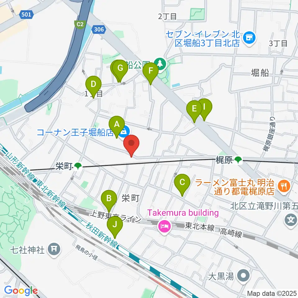 邦楽囃子方 五代目 望月朴清周辺のファミレス・ファーストフード一覧地図