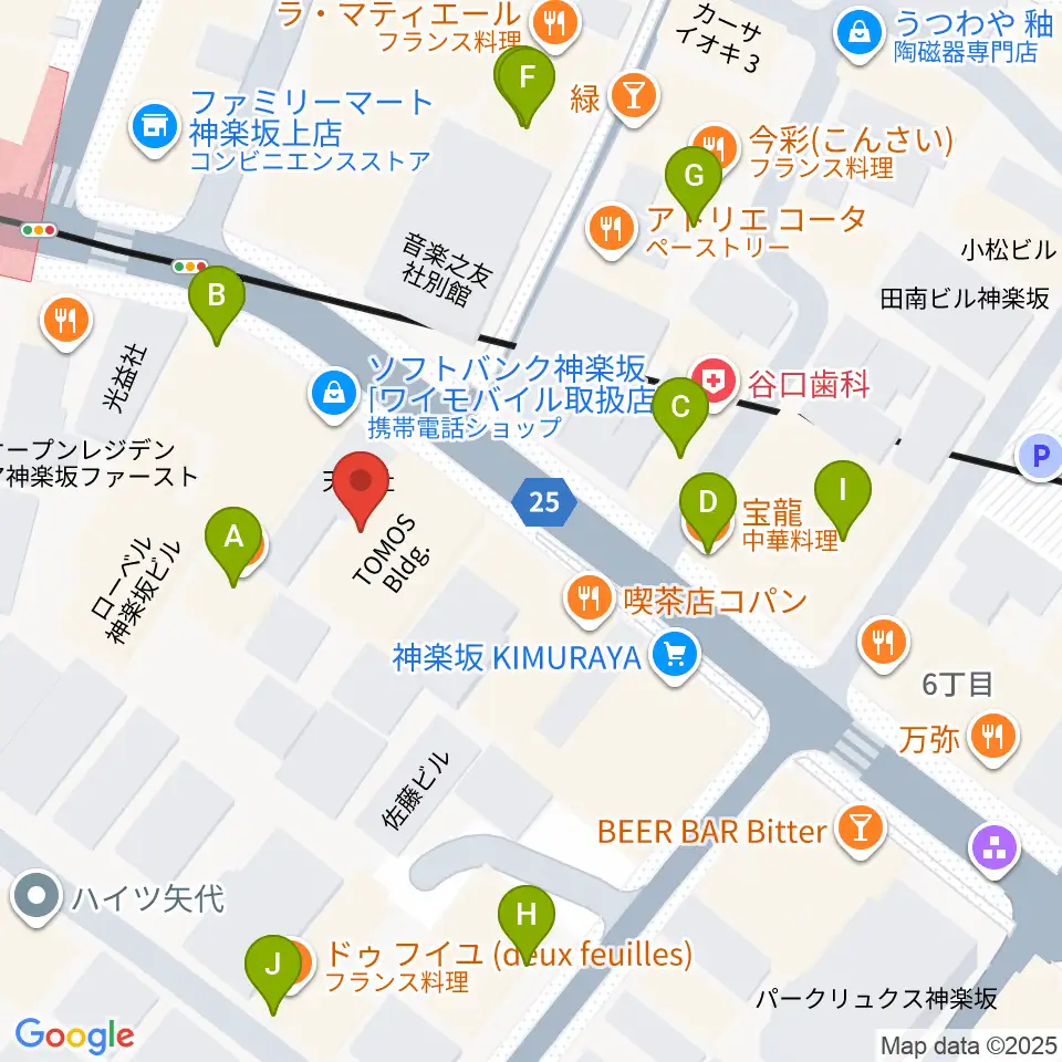 神楽音周辺のファミレス・ファーストフード一覧地図