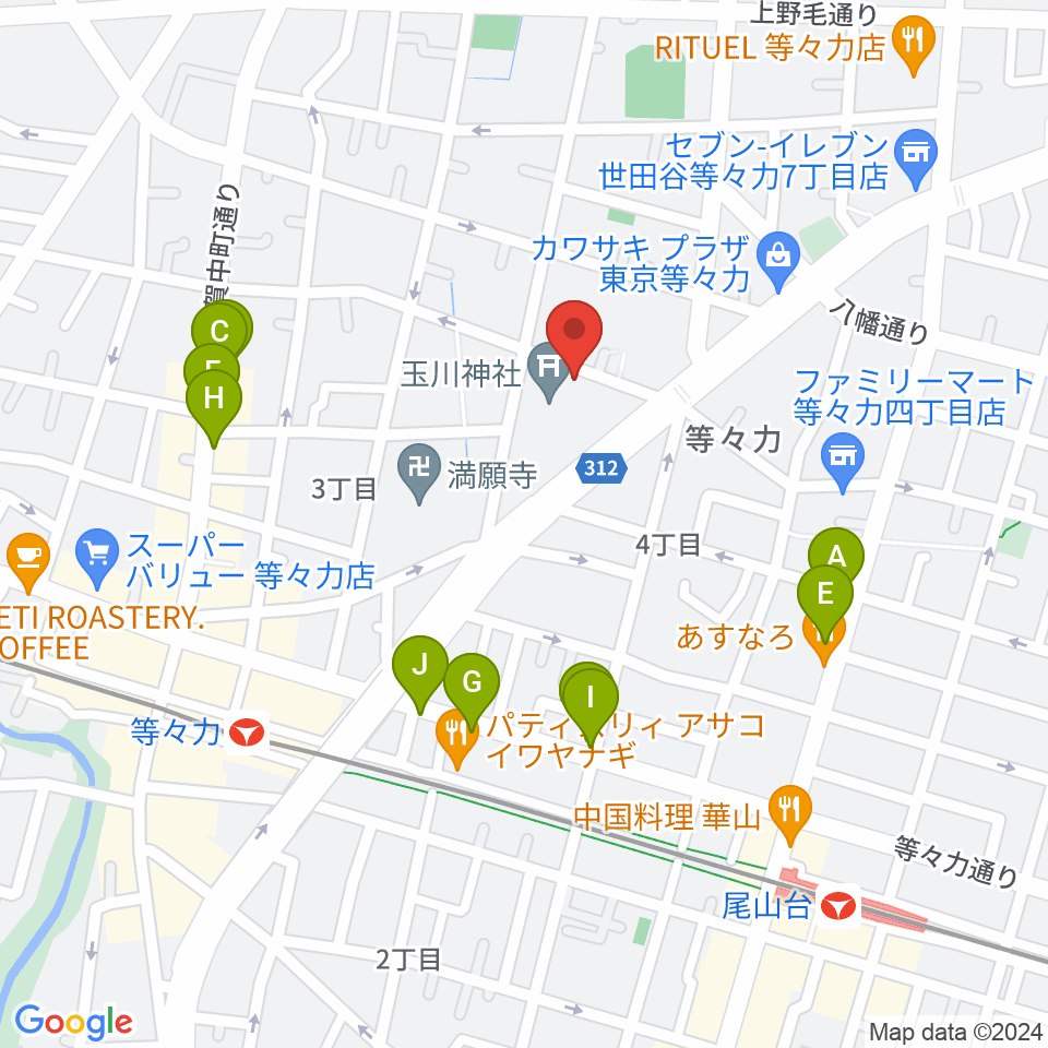 アソルハーモニクス周辺のファミレス・ファーストフード一覧地図