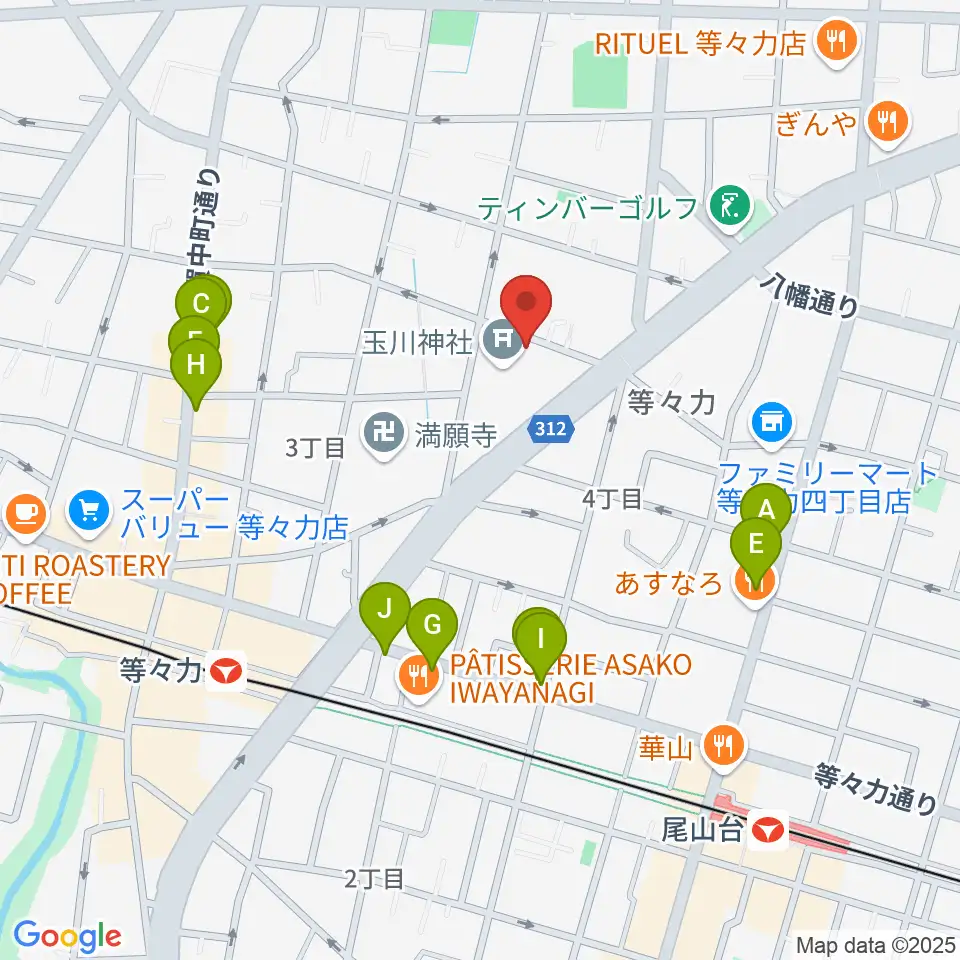 アソルハーモニクス周辺のファミレス・ファーストフード一覧地図