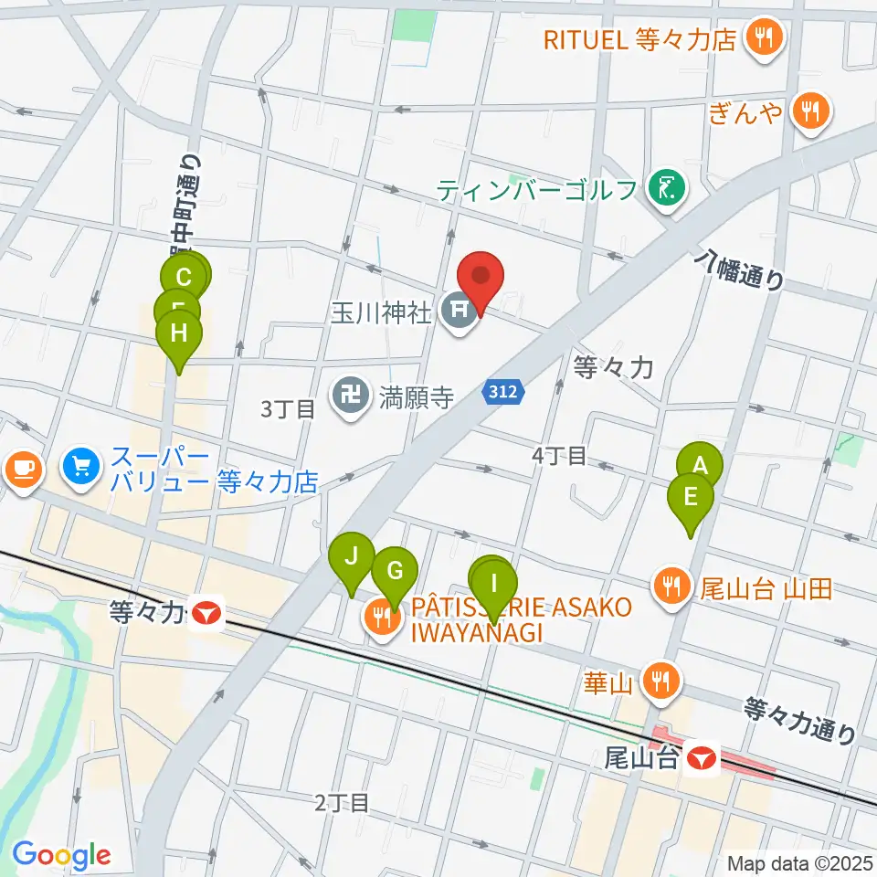 アソルハーモニクス周辺のファミレス・ファーストフード一覧地図