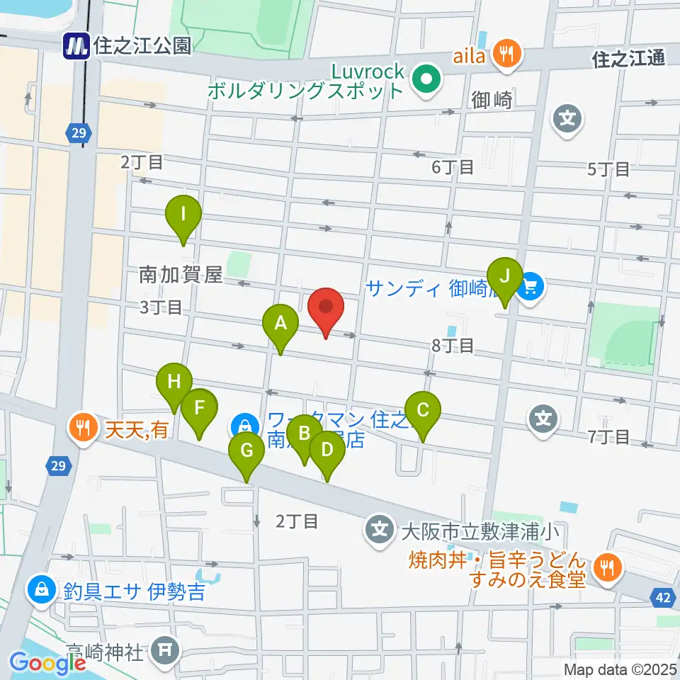 CSE Recording Studio周辺のファミレス・ファーストフード一覧地図