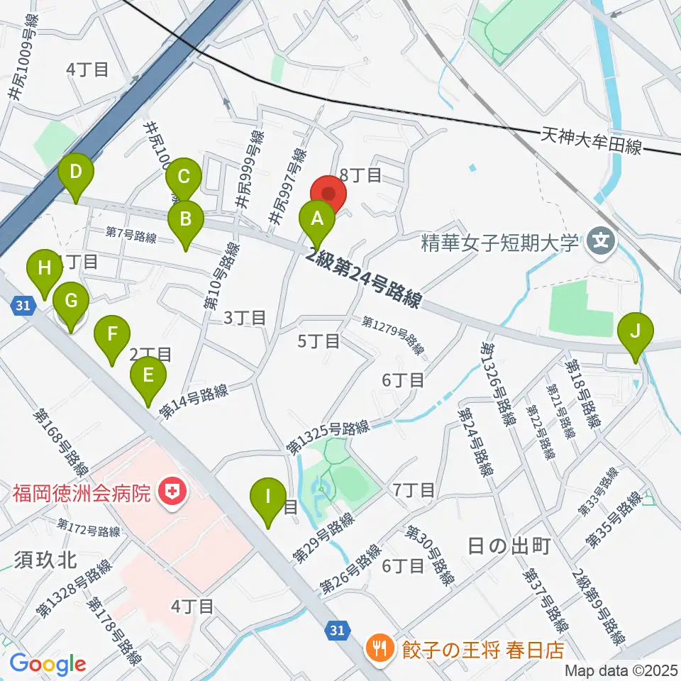 studio smile sounds周辺のファミレス・ファーストフード一覧地図