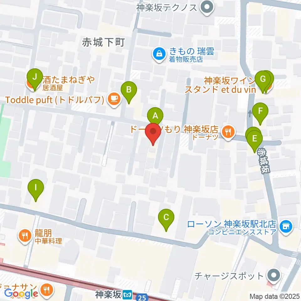 大洋レコード周辺のファミレス・ファーストフード一覧地図