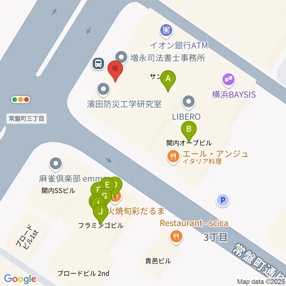 Music Lab.濱書房周辺のファミレス・ファーストフード一覧地図