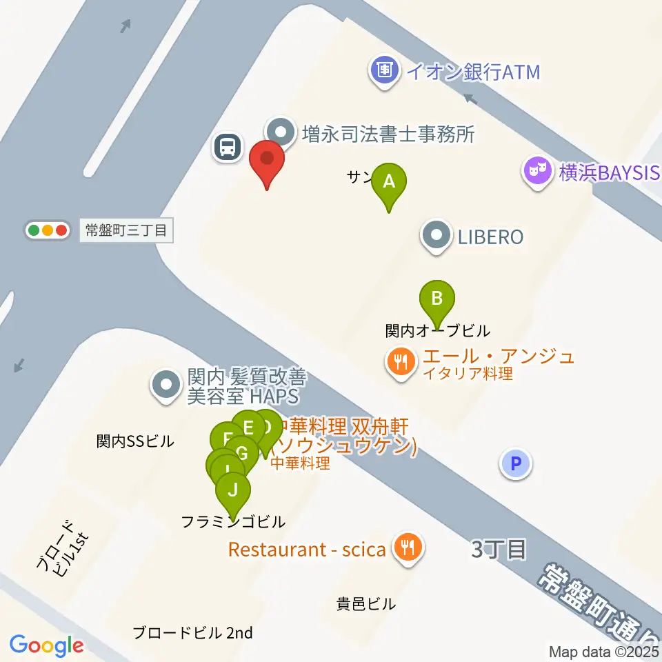 Music Lab.濱書房周辺のファミレス・ファーストフード一覧地図