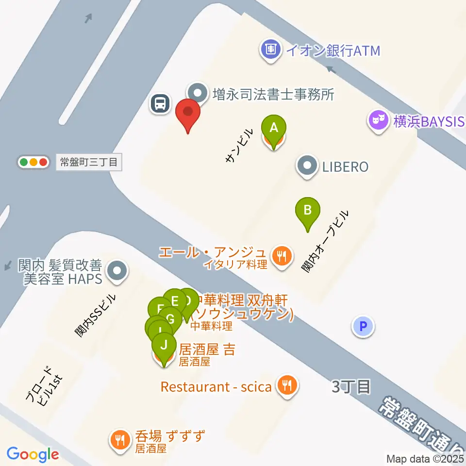 Music Lab.濱書房周辺のファミレス・ファーストフード一覧地図