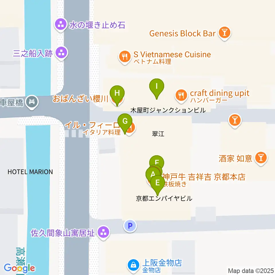 ライブスポットラグ周辺のファミレス・ファーストフード一覧地図