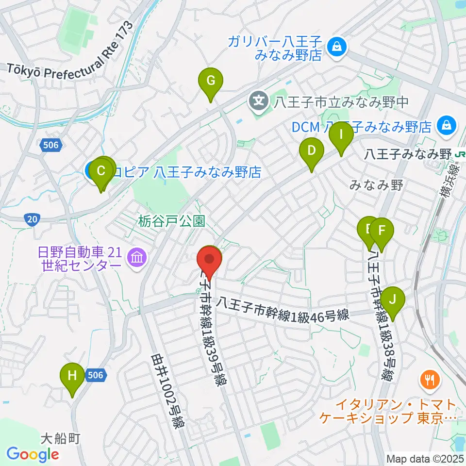Tokyo Star Radio周辺のファミレス・ファーストフード一覧地図