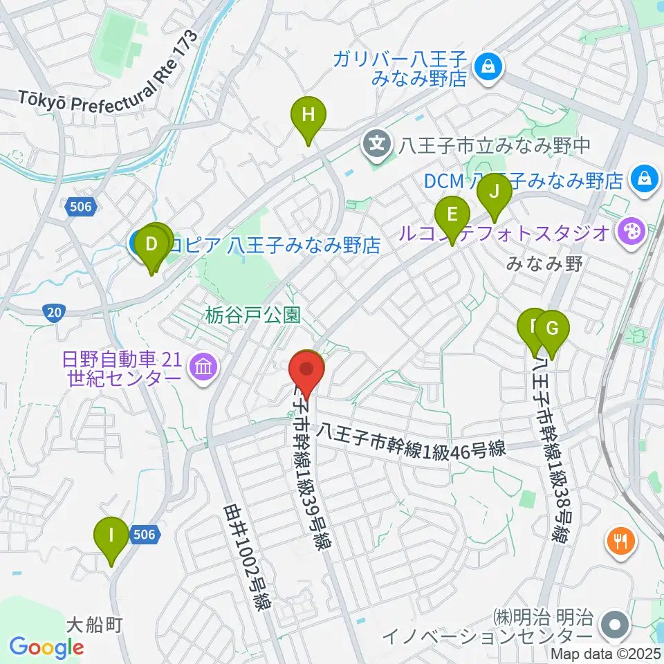 Tokyo Star Radio周辺のファミレス・ファーストフード一覧地図