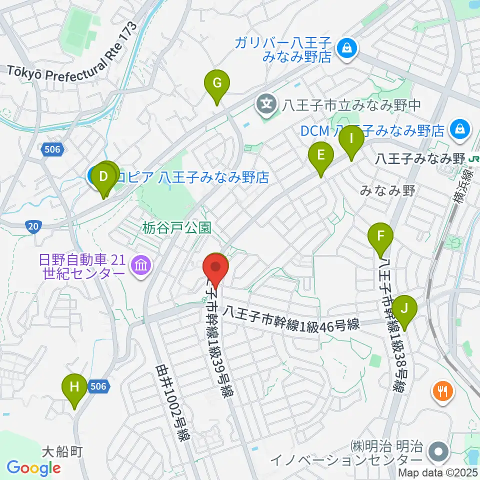 Tokyo Star Radio周辺のファミレス・ファーストフード一覧地図