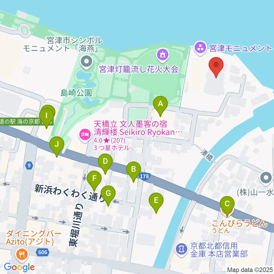みやづ歴史の館周辺のファミレス・ファーストフード一覧地図