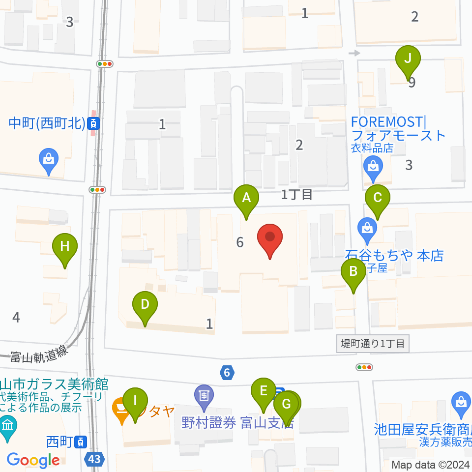 てるてる亭周辺のファミレス・ファーストフード一覧地図