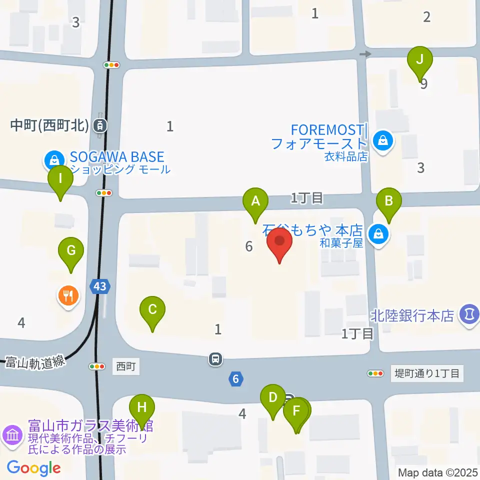 てるてる亭周辺のファミレス・ファーストフード一覧地図