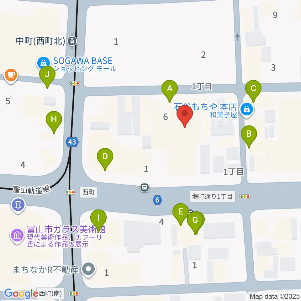 てるてる亭周辺のファミレス・ファーストフード一覧地図