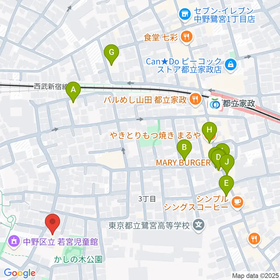 R.M.kalimba/craft&junk周辺のファミレス・ファーストフード一覧地図