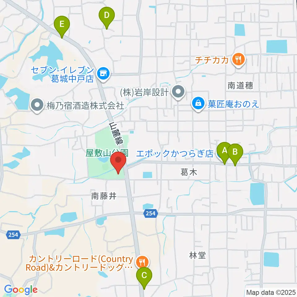 新庄文化会館マルベリーホール周辺のファミレス・ファーストフード一覧地図