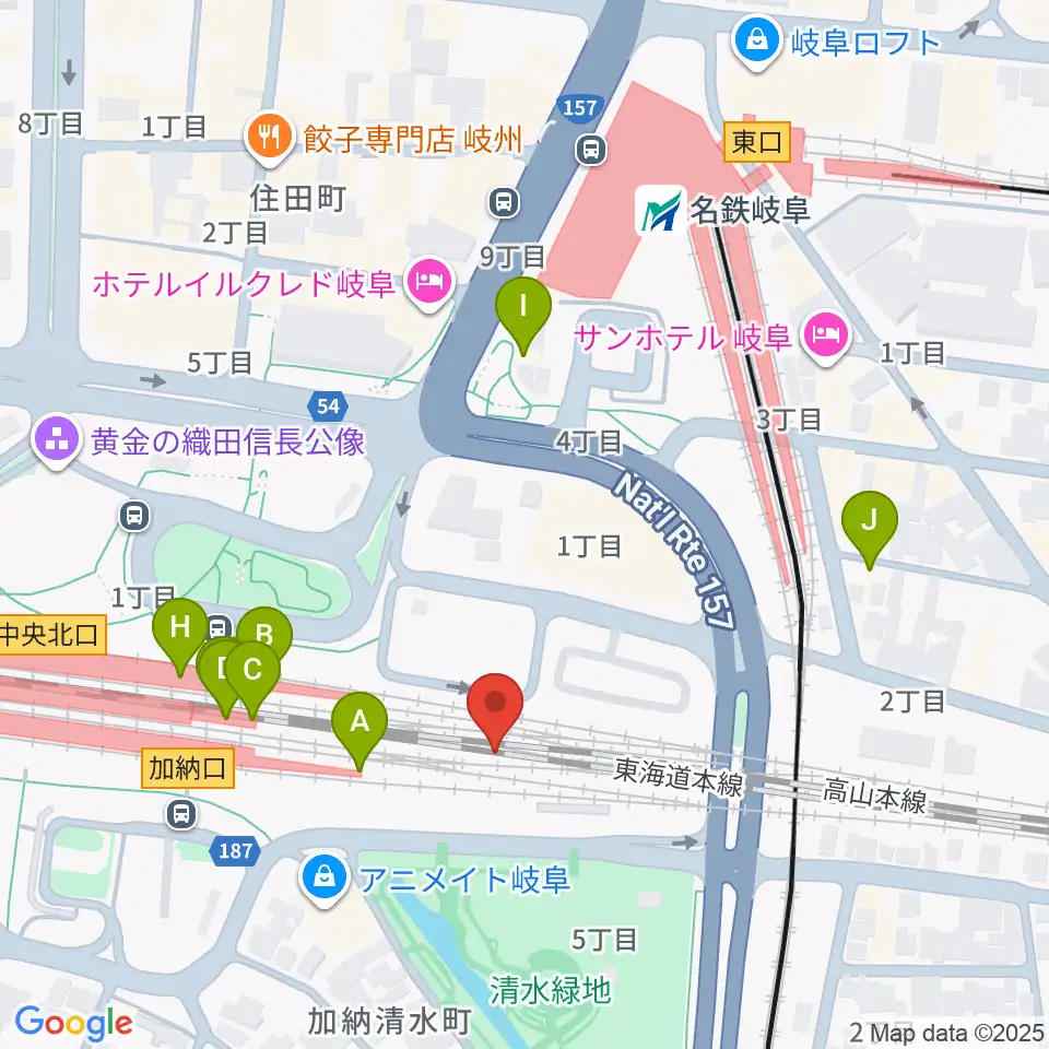 ハートフルスクエアーG周辺のファミレス・ファーストフード一覧地図