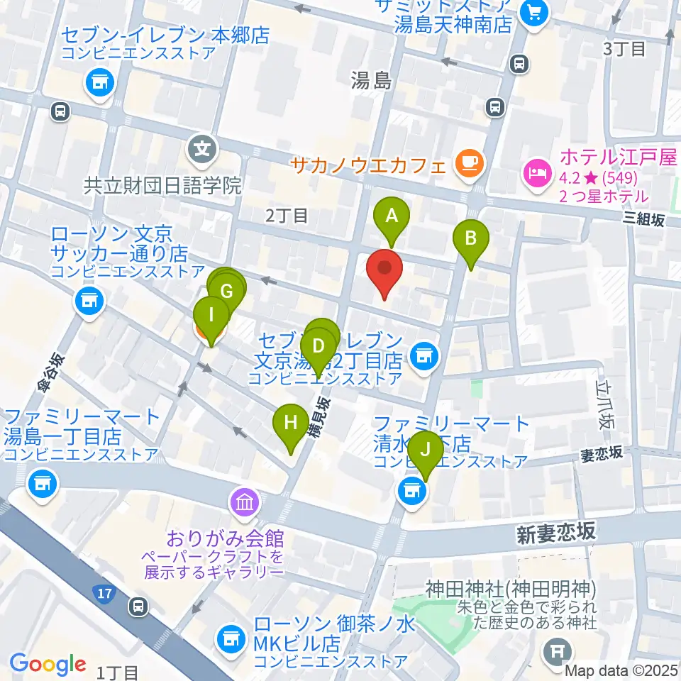 スチュディオ・トリアノン周辺のファミレス・ファーストフード一覧地図