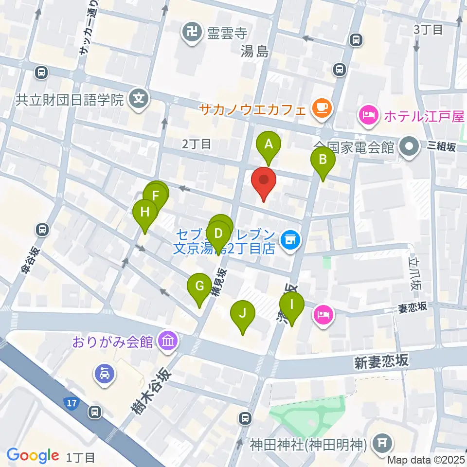 スチュディオ・トリアノン周辺のファミレス・ファーストフード一覧地図