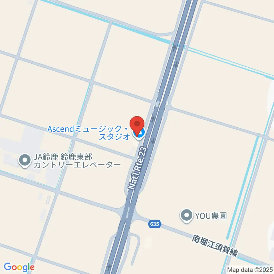 Ascendミュージック・スタジオ周辺のファミレス・ファーストフード一覧地図