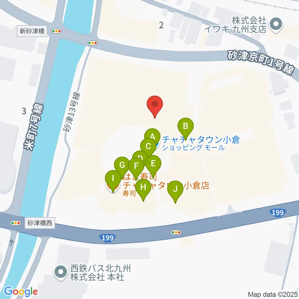 シネプレックス小倉周辺のファミレス・ファーストフード一覧地図
