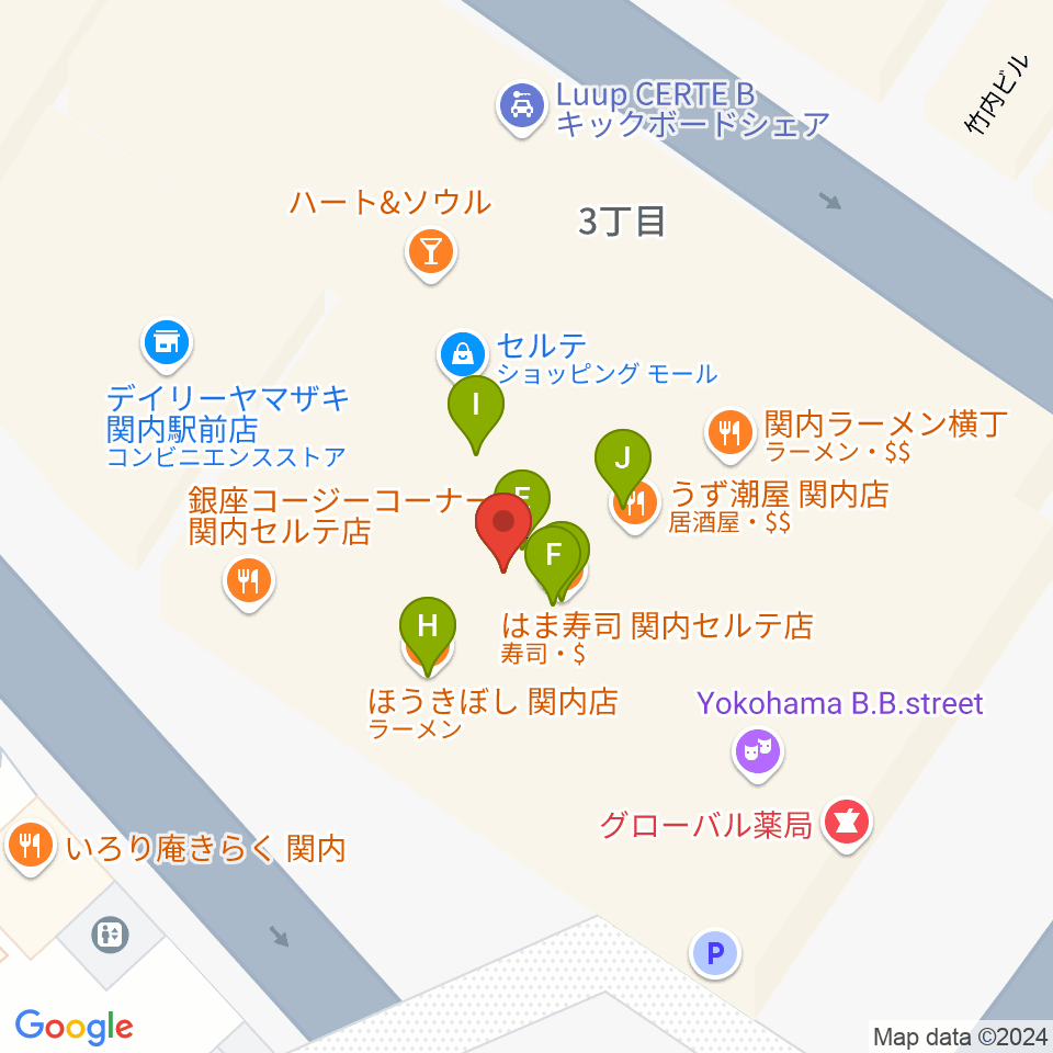 月桃荘スタジオ周辺のファミレス・ファーストフード一覧地図