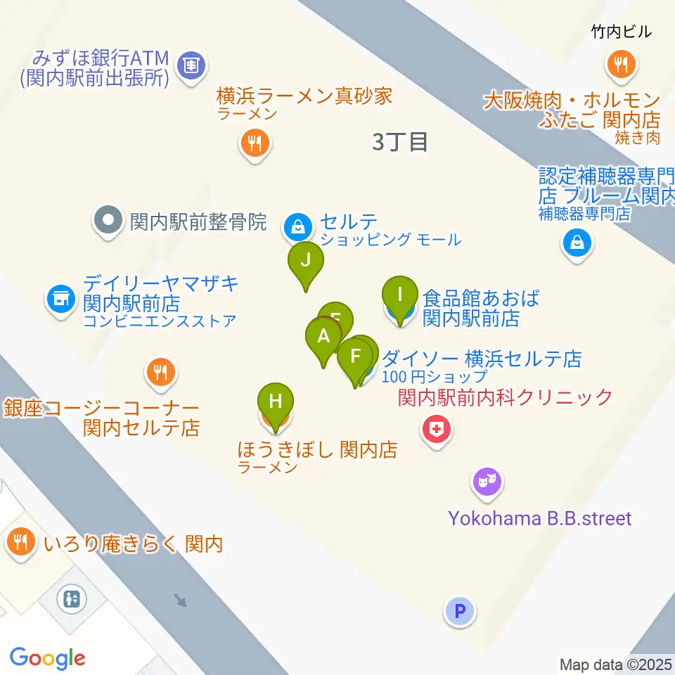 月桃荘スタジオ周辺のファミレス・ファーストフード一覧地図