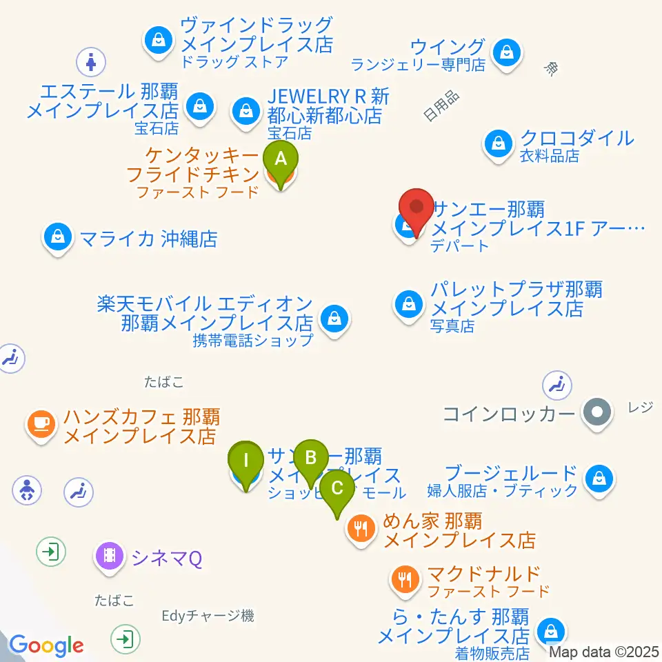 シネマQ周辺のファミレス・ファーストフード一覧地図
