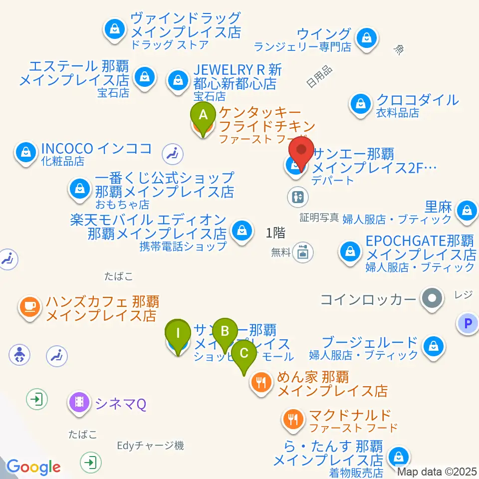 シネマQ周辺のファミレス・ファーストフード一覧地図