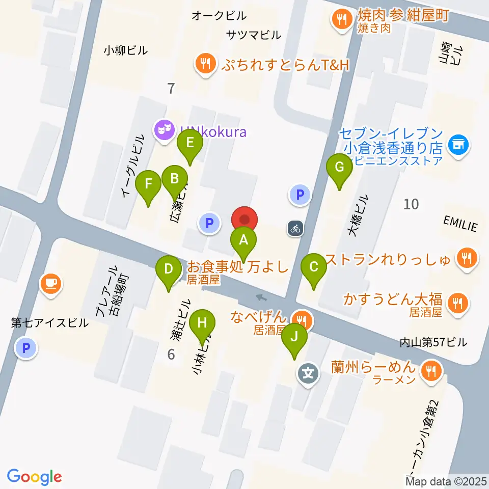 CleveR sound周辺のファミレス・ファーストフード一覧地図
