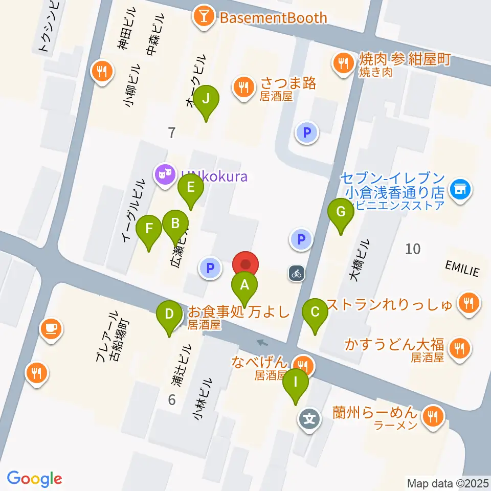 CleveR sound周辺のファミレス・ファーストフード一覧地図