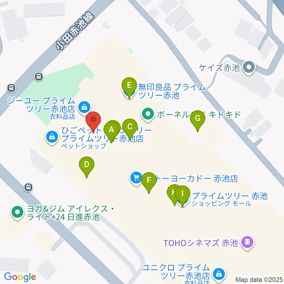 TOHOシネマズ赤池周辺のファミレス・ファーストフード一覧地図