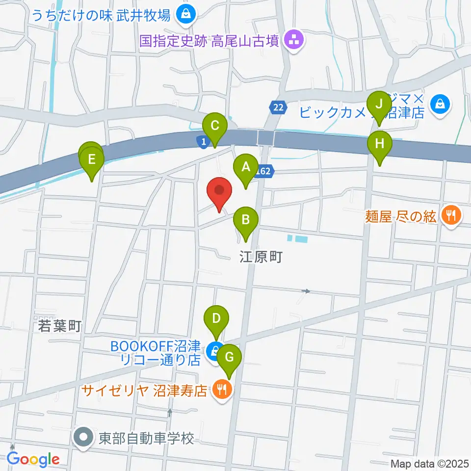 Studio SONICS周辺のファミレス・ファーストフード一覧地図