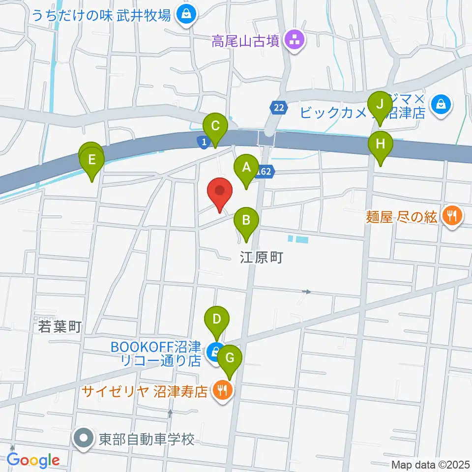 Studio SONICS周辺のファミレス・ファーストフード一覧地図