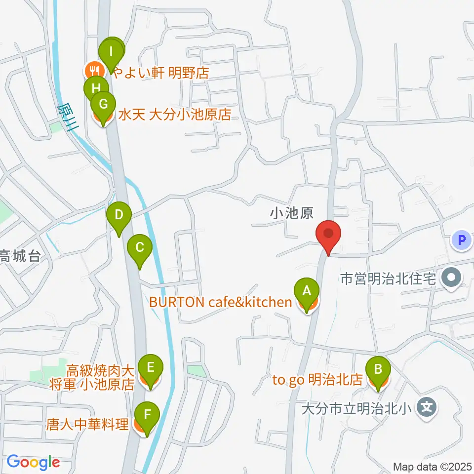 261サヴォイスタジオ周辺のファミレス・ファーストフード一覧地図