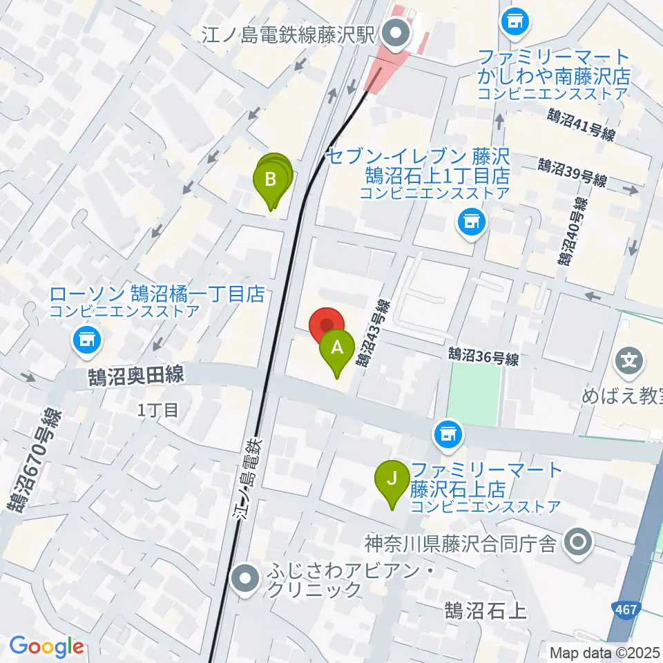 soundmarket周辺のファミレス・ファーストフード一覧地図