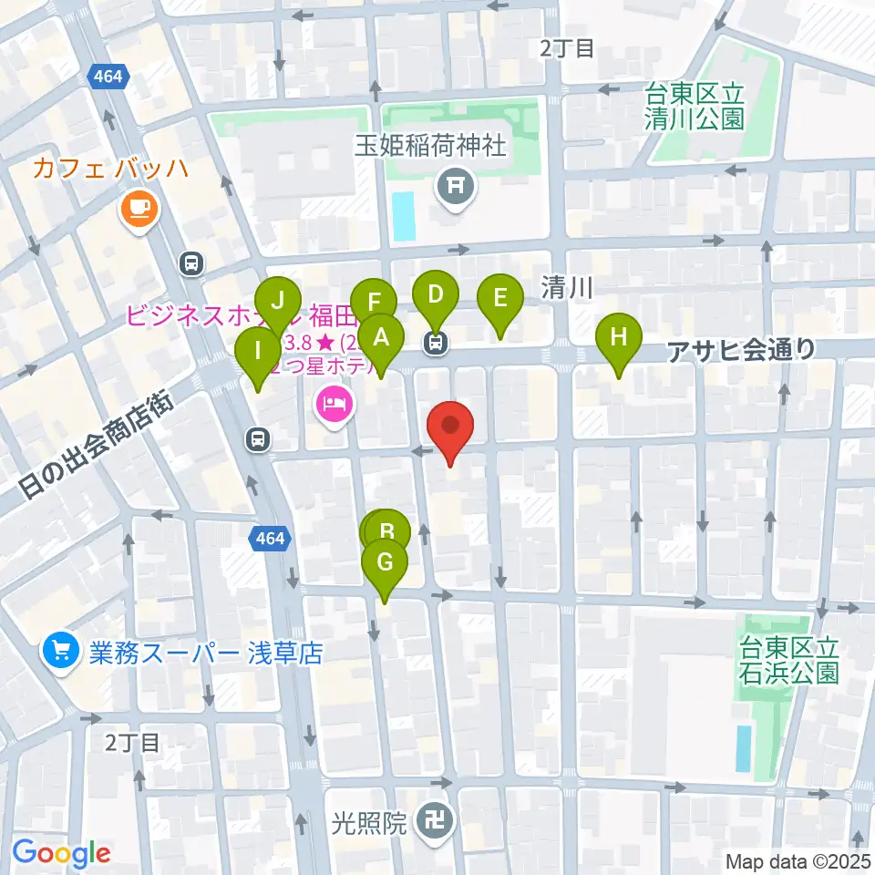 Void Lab周辺のファミレス・ファーストフード一覧地図