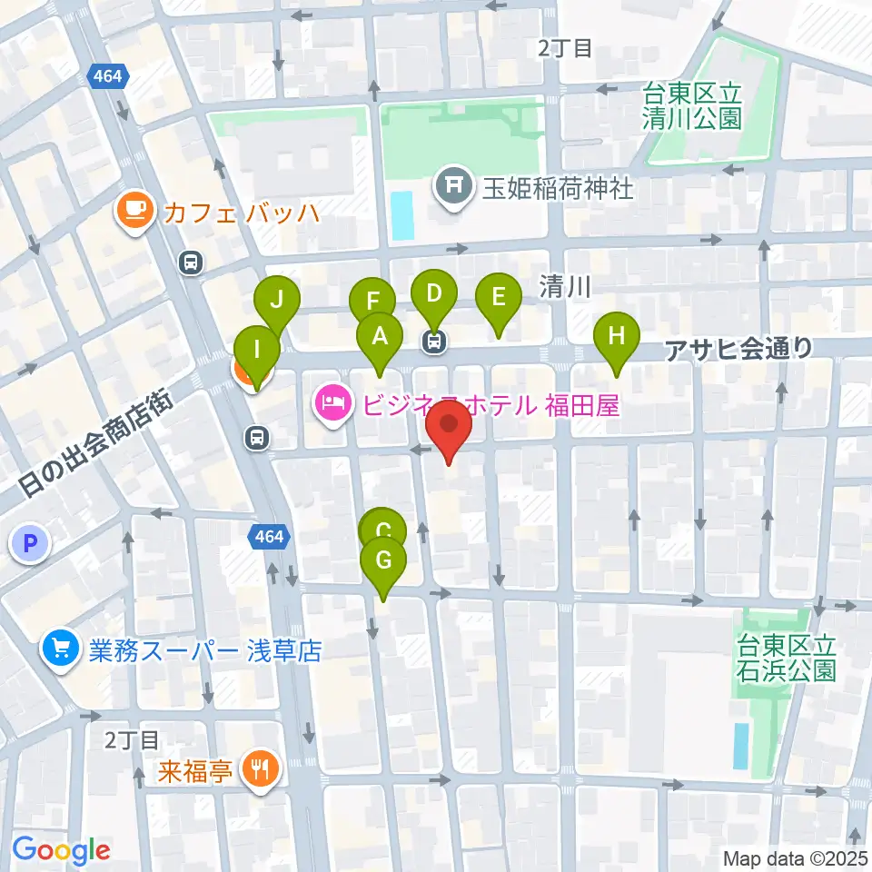 Void Lab周辺のファミレス・ファーストフード一覧地図