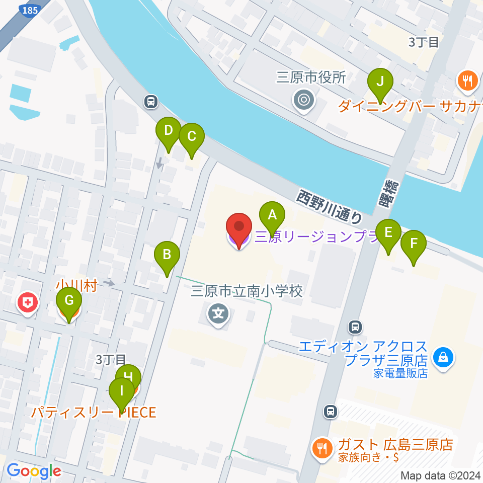 FMみはら周辺のファミレス・ファーストフード一覧地図