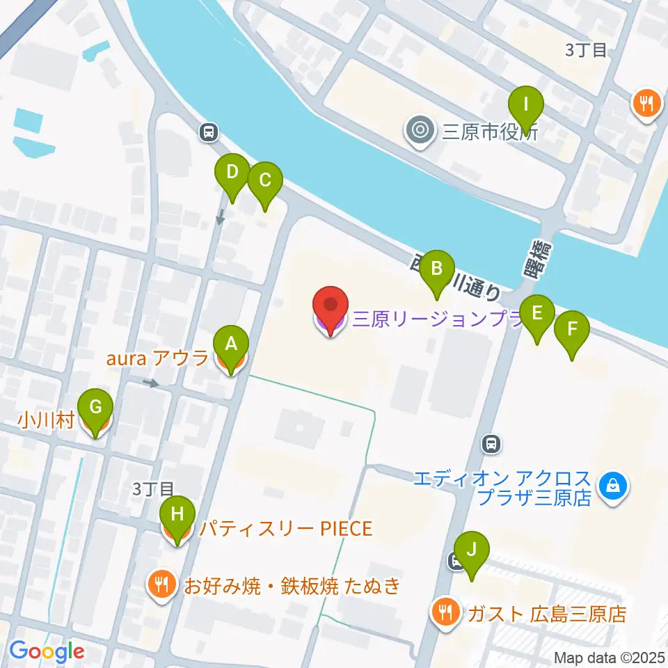 FMみはら周辺のファミレス・ファーストフード一覧地図